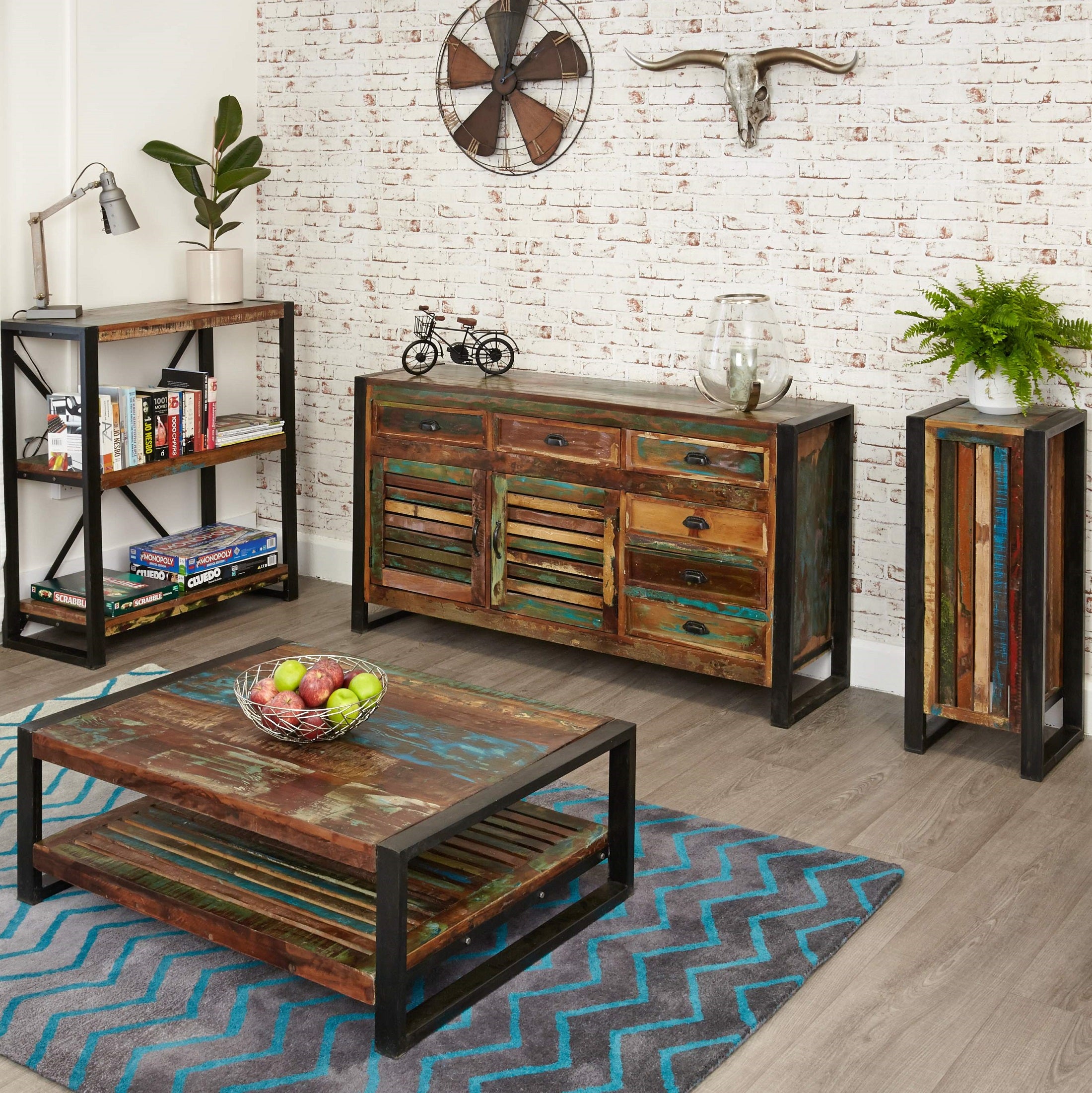 Shoreditch Rectangular Coffee Table With Shelf - The Orchard Home and Gifts